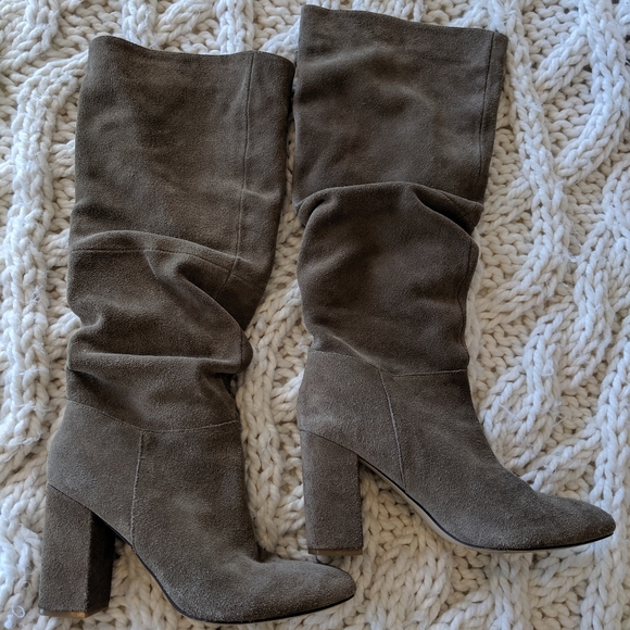 Steve Madden Suede round toe slouch knee boot - Picture 2 of 8